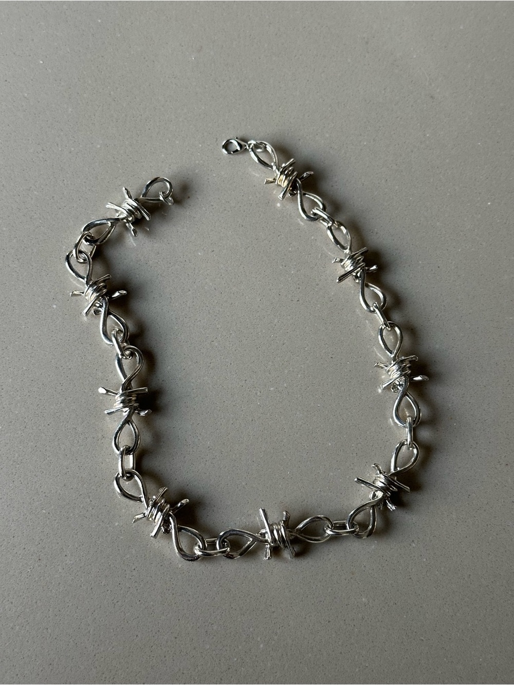 Barbed wire necklace